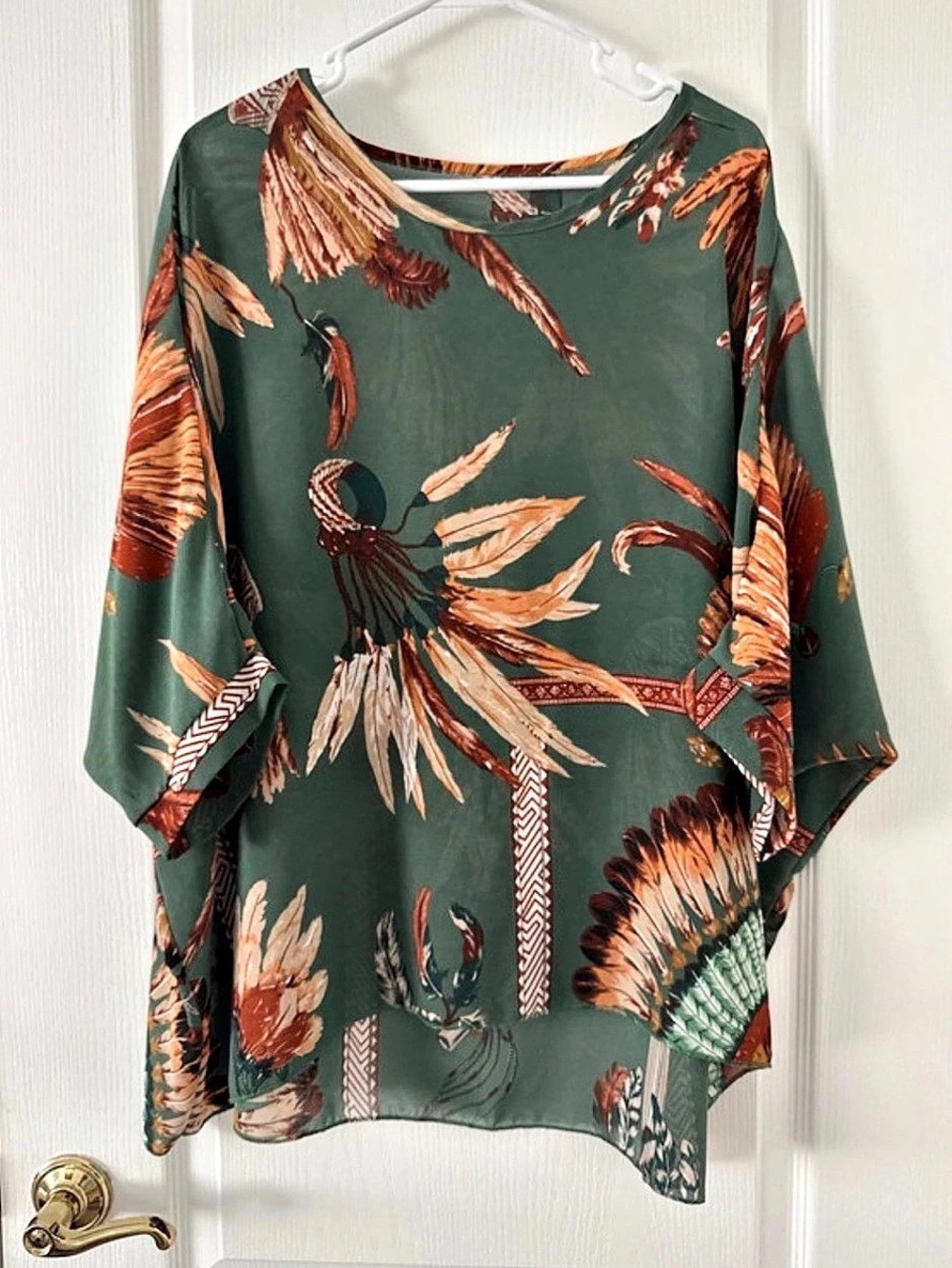 Printed Green Tunic